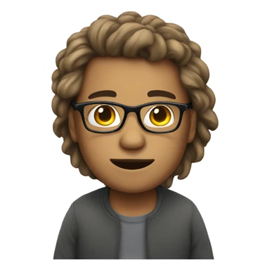 Me wearing glasses sticker