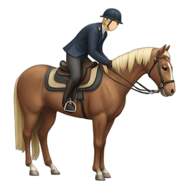 Montar caballo sticker