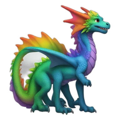Gay dragon sticker