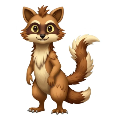 Anthropomorphic digitigrade Vernid-creature by LiLaiRa (full body) sticker