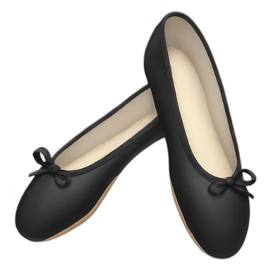 black ballet shoes sticker