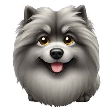 Keeshond dog pooping sticker