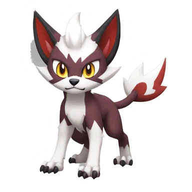 Noivern-Litten-Zorua-Lycanroc-Torracat-Fakemon-hybrid full body sticker