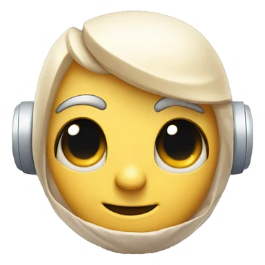 Cute and friendly chatbot character sticker