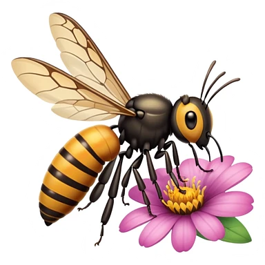 La la mañana se alegra entre flores y praderas ve avanzar mariposa bella y majestuosa entre colibrís y la abeja polinizando y Disfrutando del néctar de su miel sticker