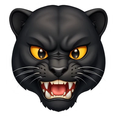 angry panther animal sticker