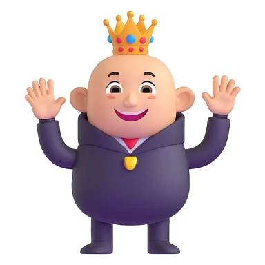 Titeuf character smiling and waving sticker