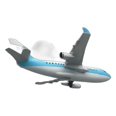 Un chat dans un avion sticker