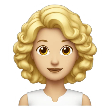 femme blanche cheveux châtain 40 ans sticker