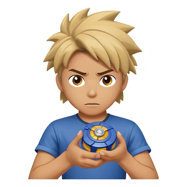 Beyblade with player sticker