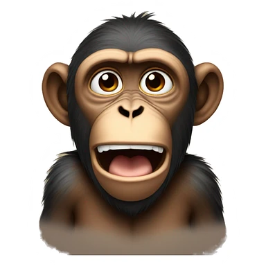 Monkey crying sticker