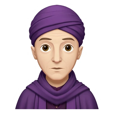 Quirinus Quirrell young man from harry potter with big Head scarf sticker