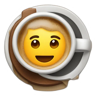 coffee with a cup holder sticker