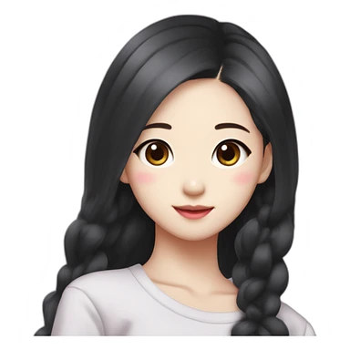 Korean girl jisoo Kim from blackpink sticker