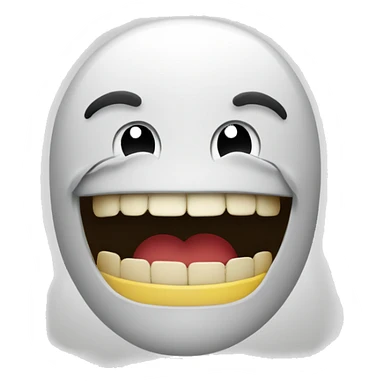 smirk emoji biting its teeth sticker