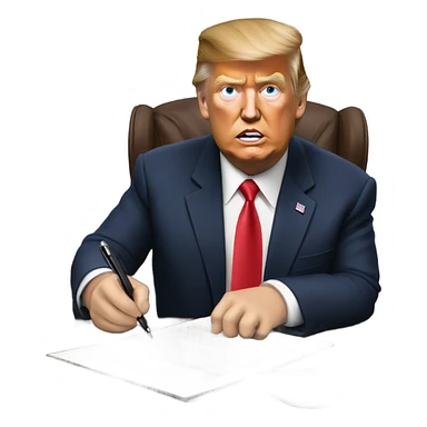 trump sign executive order sticker