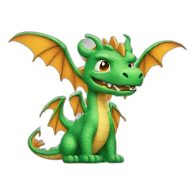 dragon wearing sticker