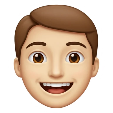 Smiling out of side of mouth sticker