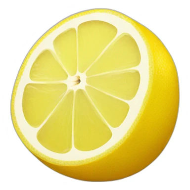lemon with a smile sticker