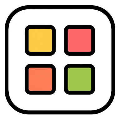 app icon, modern color icon style, clean and simple, suitable for an app launcher sticker