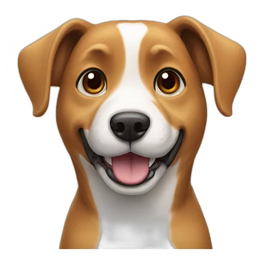 Dog saying Hi sticker