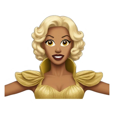 Fighting rupaul sticker