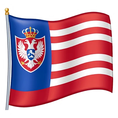 A flag of republic of srpska sticker