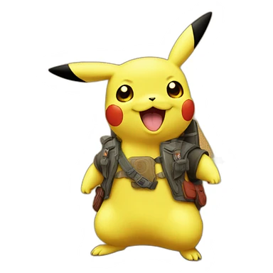 Pikachu sur dracaufeu sticker