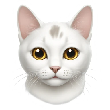 White korean shothair cat sticker