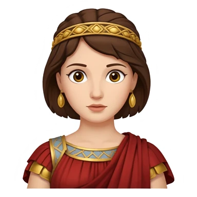 ancient roman woman brunette sticker