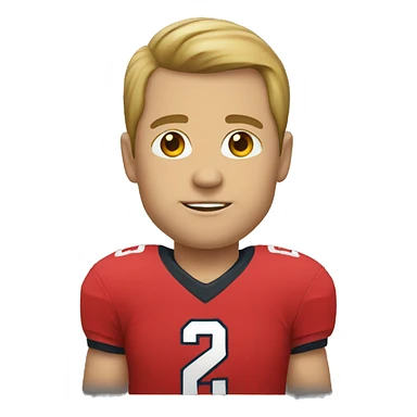 nfl red shirt sticker