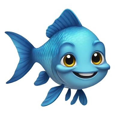 happy fish sticker