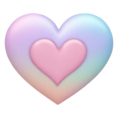 Pastel heart sticker