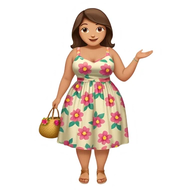 full-figured woman with a large bum sticker