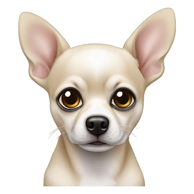 perro chiwawa negro lengua afuera sticker