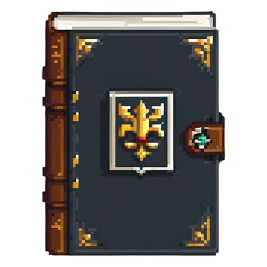 Ancient book with clasp sticker