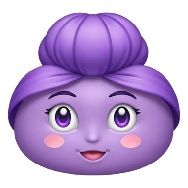 Moño en color lila sticker