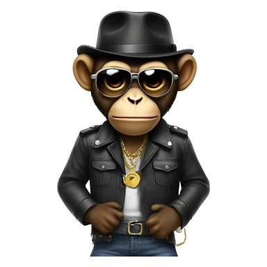 Monkey Gangster  sticker