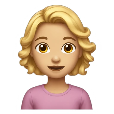 Fille a quattre patte sticker