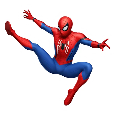 Spider-Man falling sticker