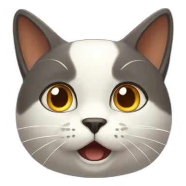 bicolor-cat-pokemon-shocked sticker