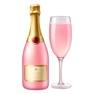 Pink champagne  sticker
