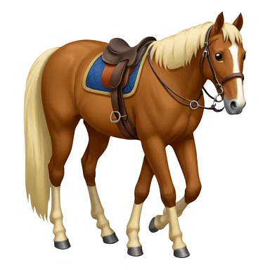 Woman with horses foot sticker