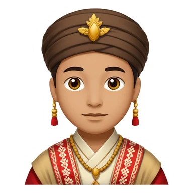 Person in Traditional Clothing sticker