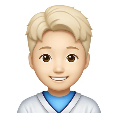 The smiling face of the mascot of Korea University KAIST sticker