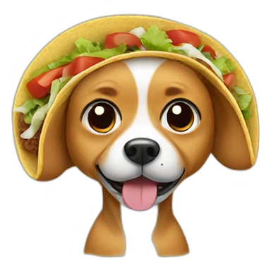 dog in a tacos sticker