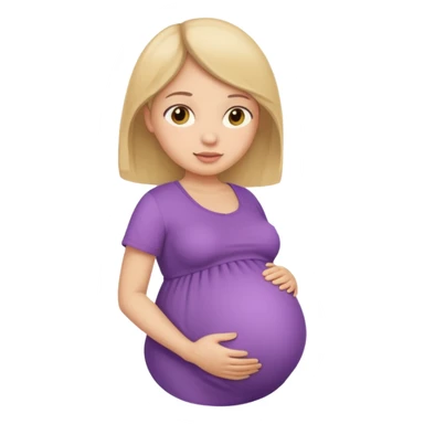 A girl pregnant full body, please. sticker