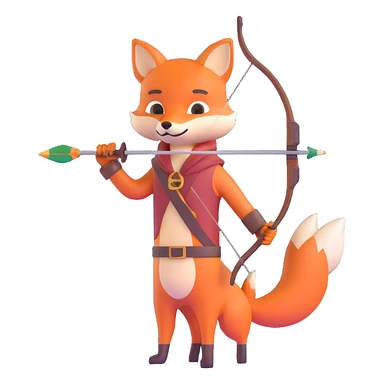 archer and fox sticker