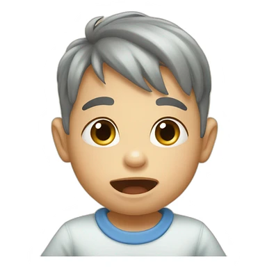 A baby boy farting  sticker