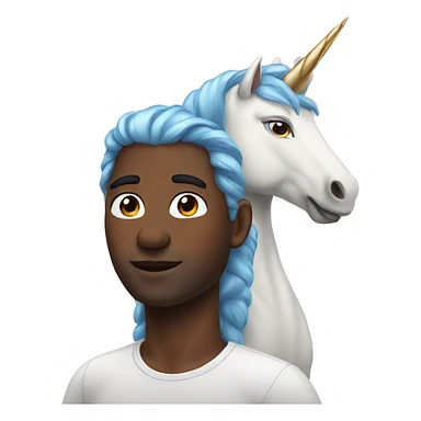 Unicorn as a human  sticker